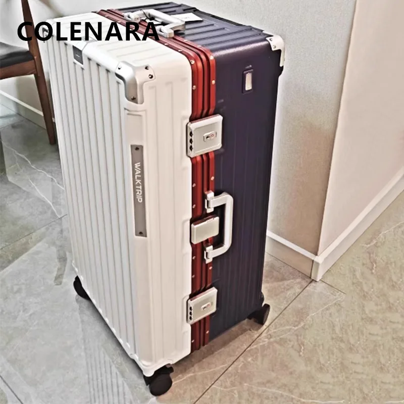 

Высококачественный чемодан COLENARA 20 дюймов, 24 дюйма, 26 дюймов, 28 дюймов, 30 дюймов, 32 дюйма, большая вместимость, тележка с алюминиевой рамой, прочный и долговечный чемодан для салона