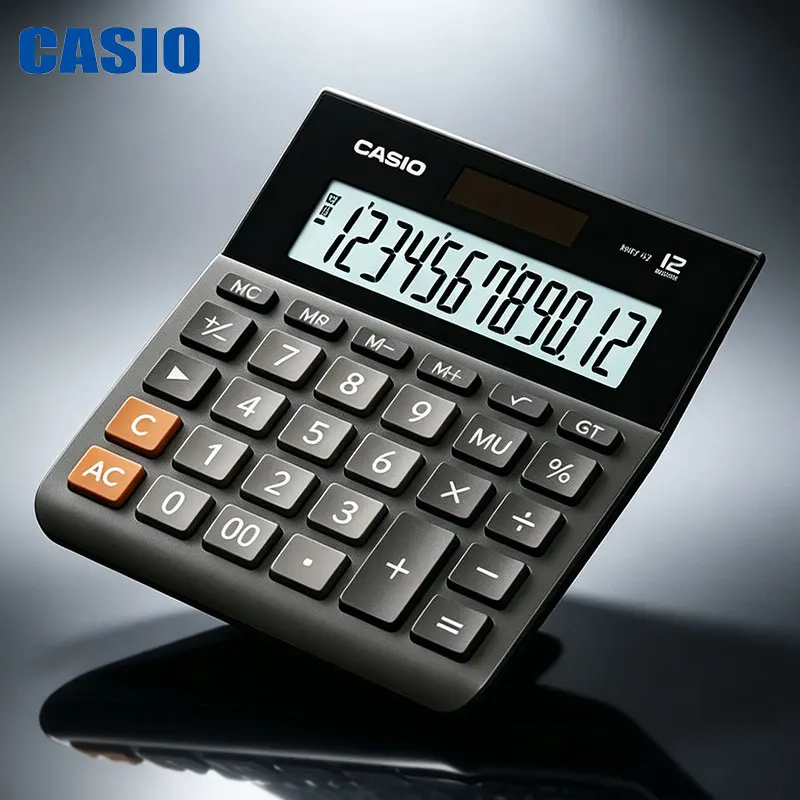 Casio MH-12/DH-12/DH-14/fx-999CNCW Compact desktop business calculator-Quick reset to zero-Suitable for auditing data statistics