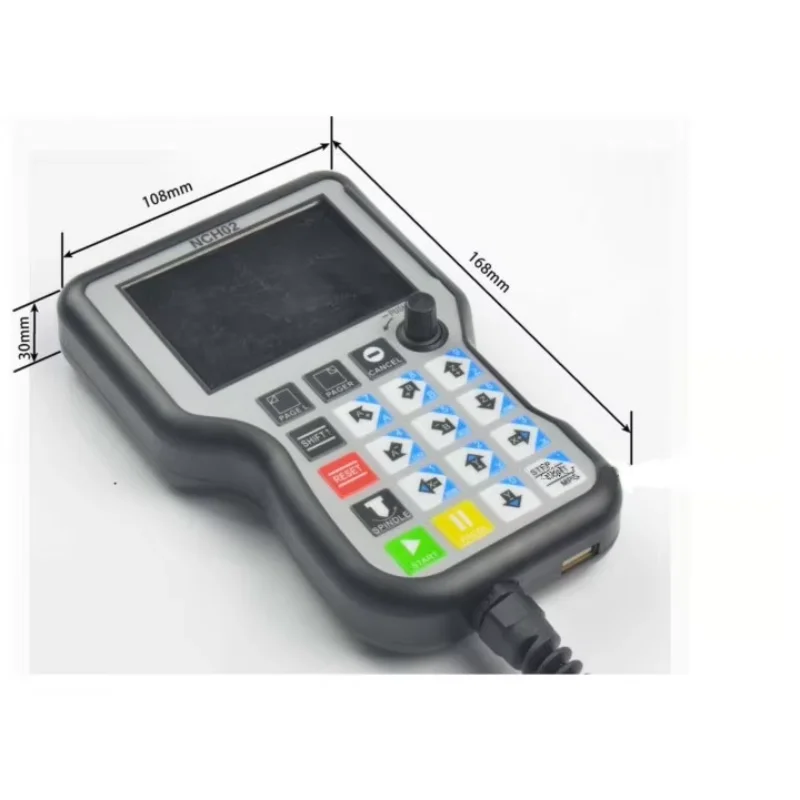 CNC Engraving Machine Motion Control System NCH02 Upgraded Version DM100 3axis/4axis/5axis Handheld Offline Controller