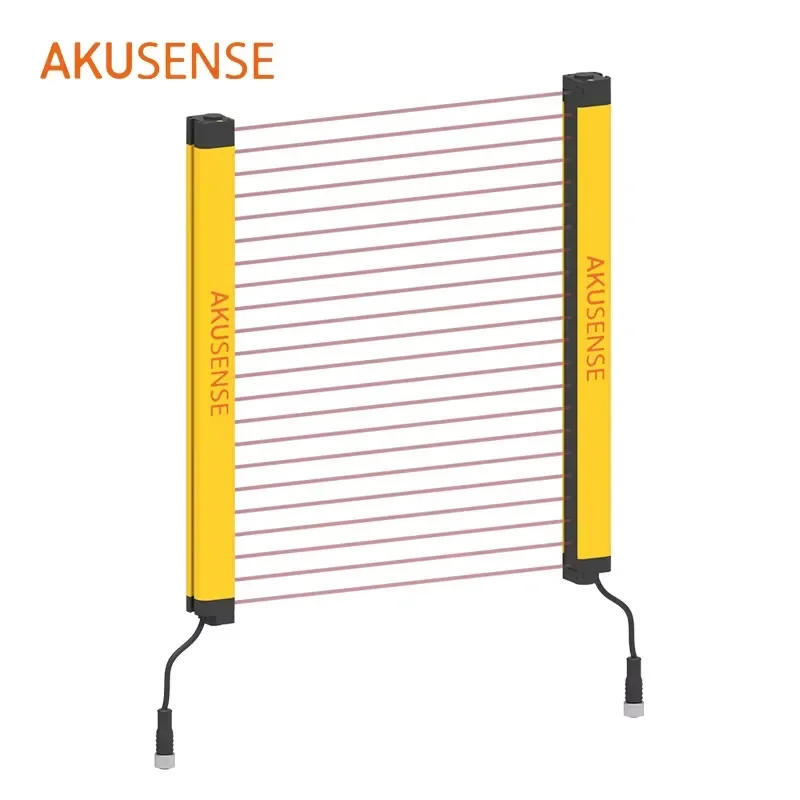 Economical 40mm Beam Pitch Light Screen Sensor Fast Response Safety Light Curtain for Air Curtain Guidance Banner Sensor for