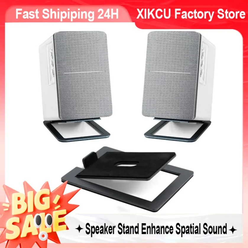 

Подставка для динамика XIKCU улучшают пространственные звуковые эффекты и амортизация для настольной аудиосистемы и кронштейн для компьютерных динамиков