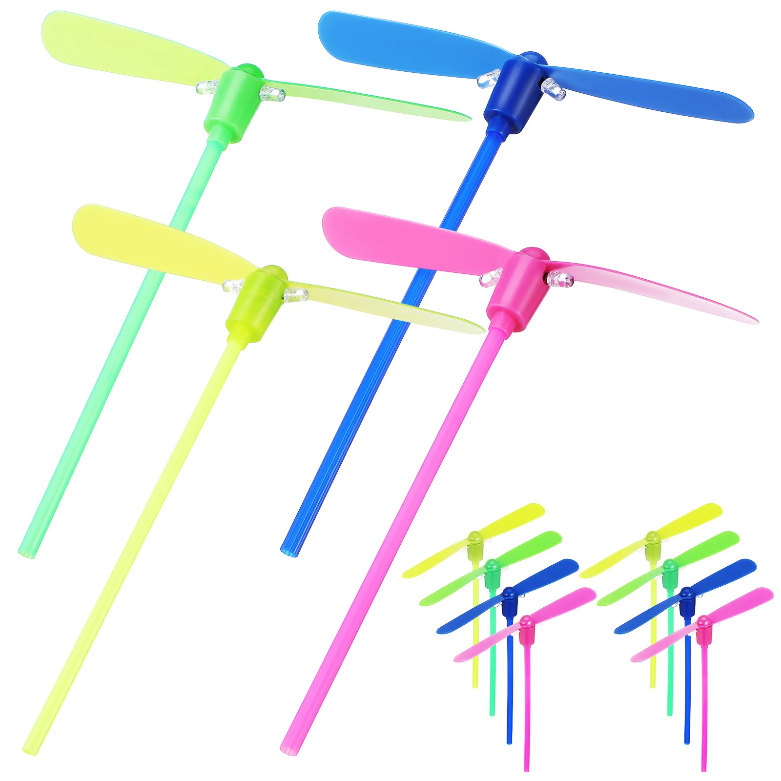 Led Bambus Libelle Fliegen Glow In The Dark Propeller Kinder Outdoor Wirbeln Spielzeug Party Favor Rotierenden Kinder