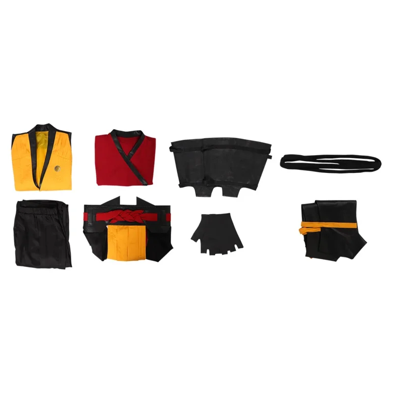 Kostum Cosplay Scorpion Permainan Mortal Cos Kombat Menyamar Pakaian Fantasia Roleplay Pria Dewasa Pakaian Pesta Karnaval Halloween