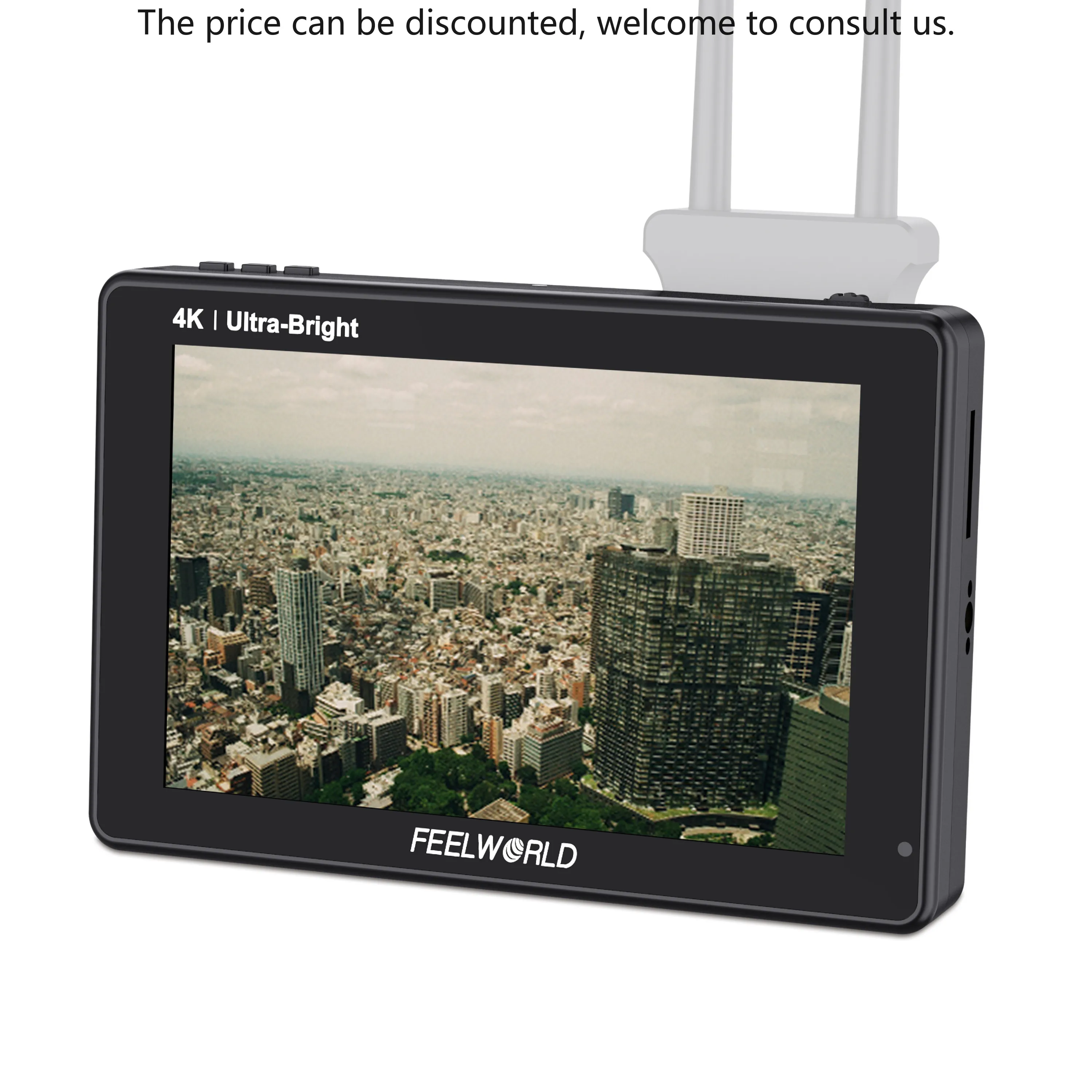 

FEELWORLD LUT7S PRO 7" DSLR Camera Field Monitor Ultra Bright 2200nits Touch Screen HDR AC Monitor With HDMI 3G-SDI Input Output