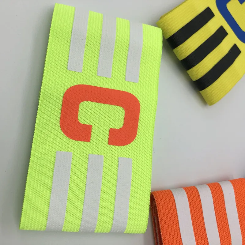 1 Stuks Professionele Voetbal Armband Nylon Verstelbare Voetbal Arm Band Voetbal Captain Armband Groep Armband