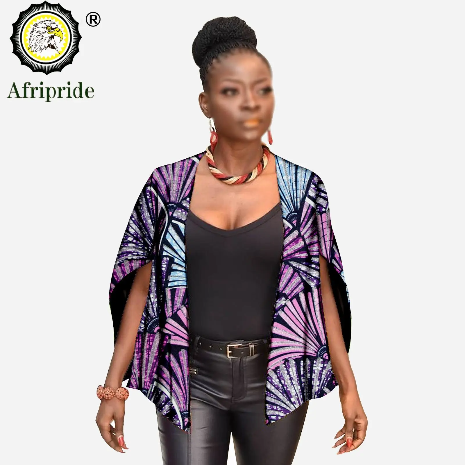 2026 African Clothing for Women Coats and Jackets Ankara Tank Top Fabric Print Dashiki Cotton Coat Plus Size Outfits S1924013