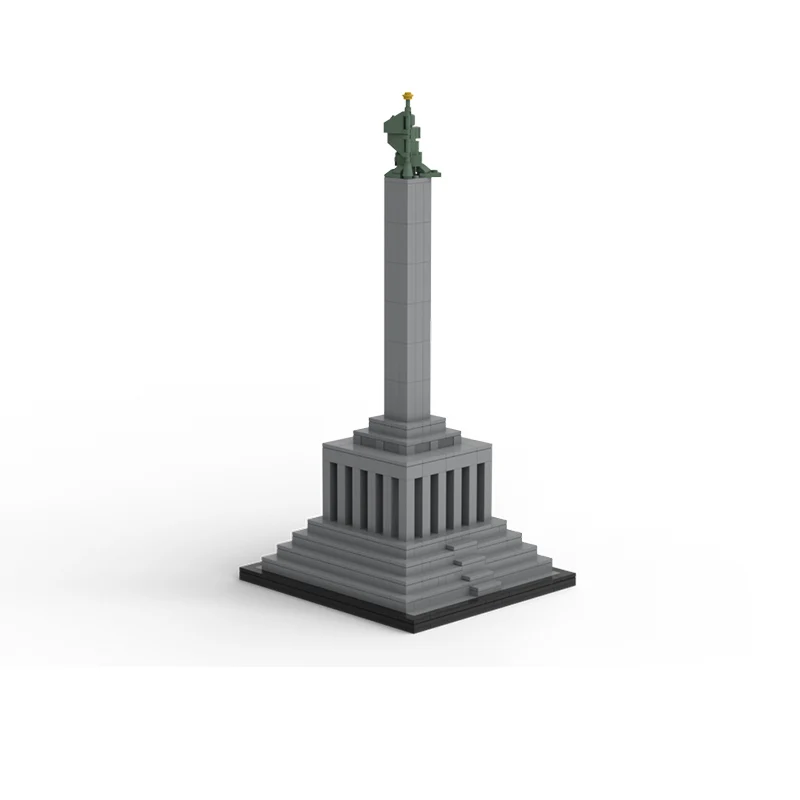 City Street View Model MOC Building Bricks Memorial Diorama Modular Technology Gifts Holiday Assemble Children Toys Suit