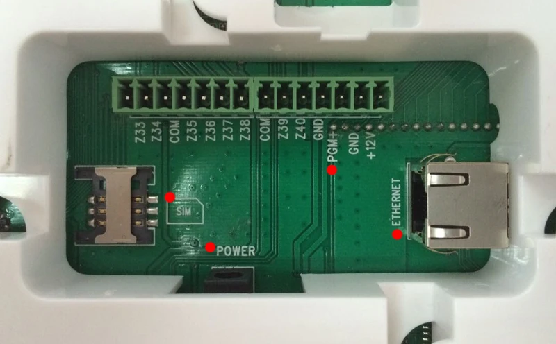 433MHz 868MHz RJ45 Port kabla Ethernet 100dB Ekran dotykowy Francuski angielski ostrość głosowa TCP IP GSM 4G meian alarm ostrości ST-IIIB