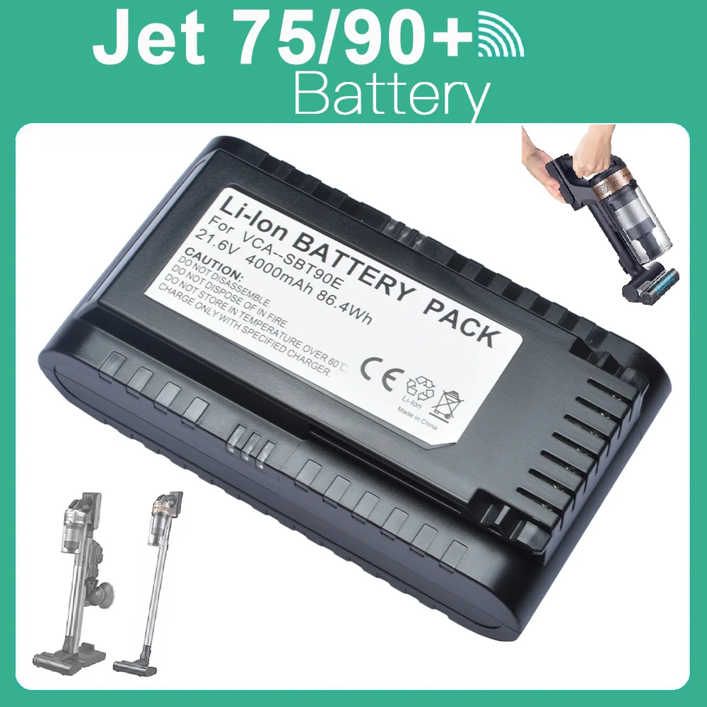 

4 Ah 86.4 Wh Battery For Samsung Jet 75 75+ 90 90+ Series Samsung VCA-SBTA60 VCA-SBT90