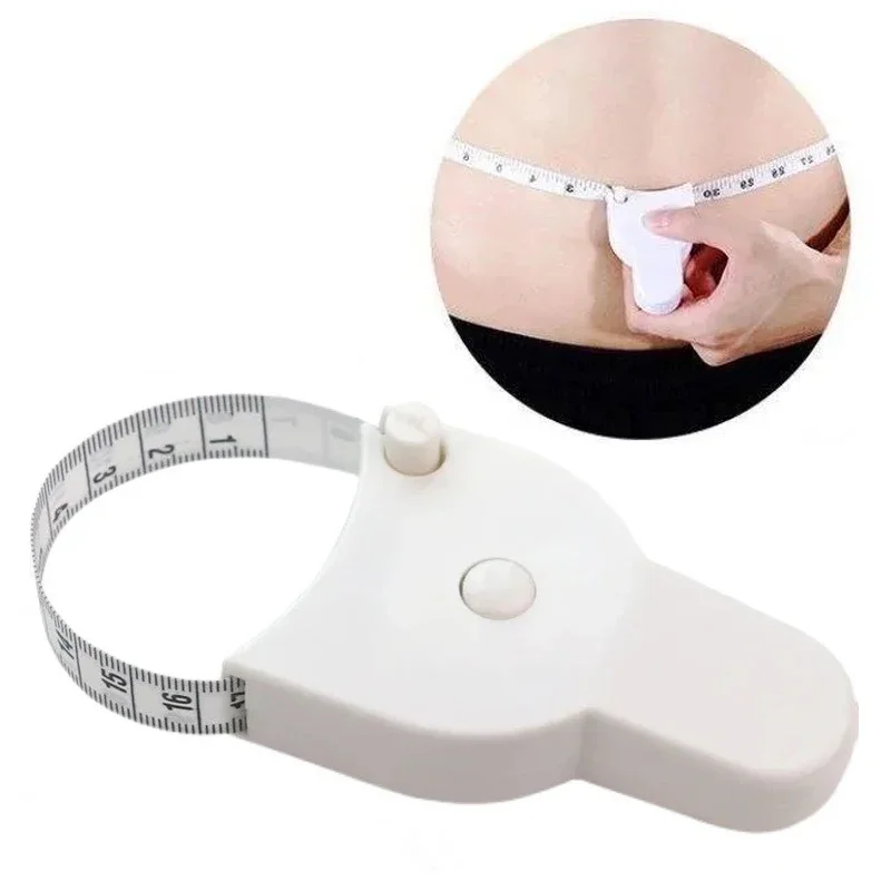 1pcs Self-tightening Body Measuring Tape Ruler 150cm/60 Inch Sewing Tailor Dressmaking Measure Ruler Meter Film Waist Chest Legs
