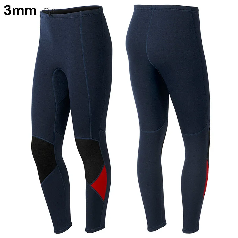 

3mm Long Surfing Pants for Men Elastic Neoprene Anti-cold Diving Pants Sunscreen Snorkeling Drifting Kayaking Swimming Pants