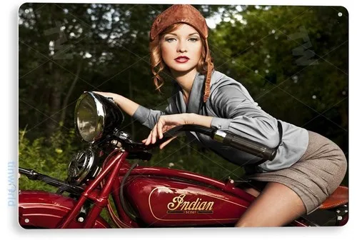 TIN SIGN Indian Scout Metal Décor Art Auto Shop Garage Store A442