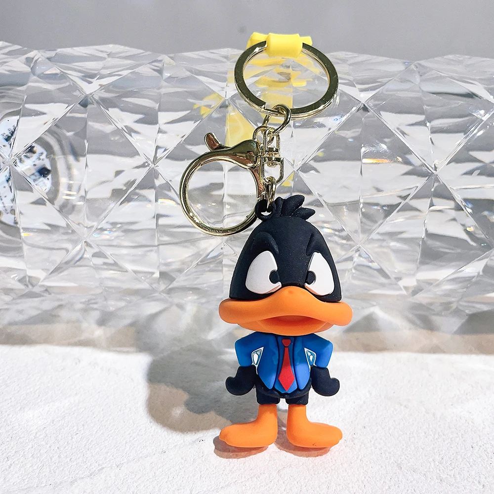 الكرتون البق الأرنب دمية المفاتيح لطيف تويتي الطيور دافي بطة الخنزير خنزير حلقات المفاتيح قلادة اكسسوارات للأطفال هدايا عيد ميلاد #4