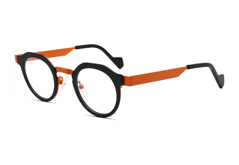 Retro Hochwertige Acetat-Brillen, handgefertigt in Japan, mit einem runden, modischen Rahmen, Unisex-Designer-Markenbrille. – Detail 18