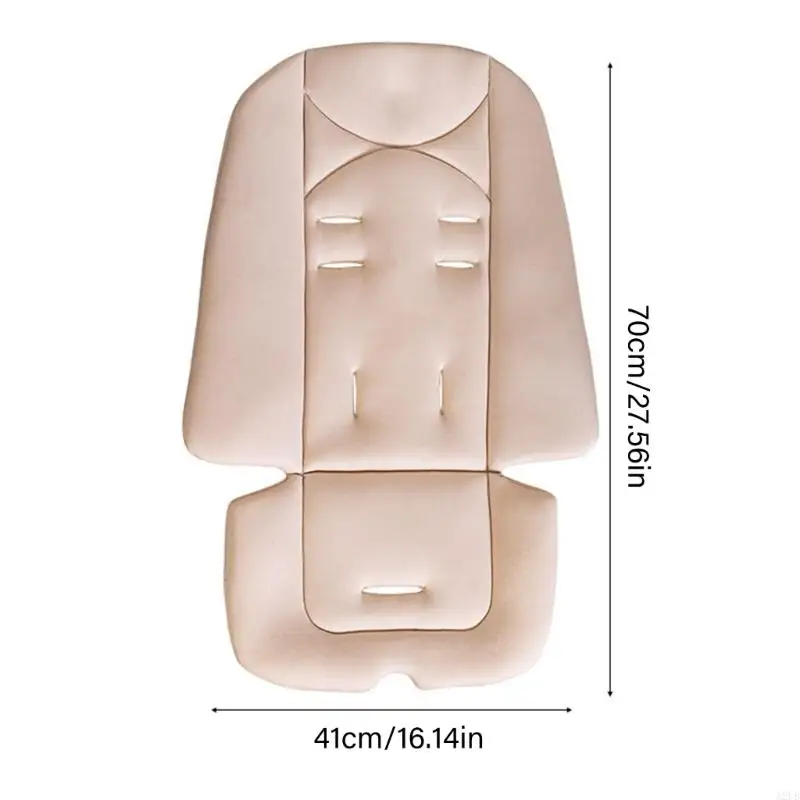 Machine Washable Infant Strollers Cushion Comfortable Cotton Pad Multiple Fasteners Hole For Most Carriages A2UB