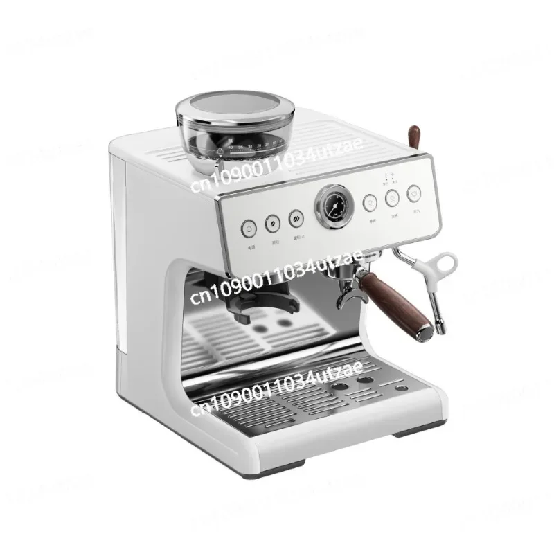 Beige Italian Grinder Integrated Semi-automatic Coffee Machine Professional Home Coffee Machine