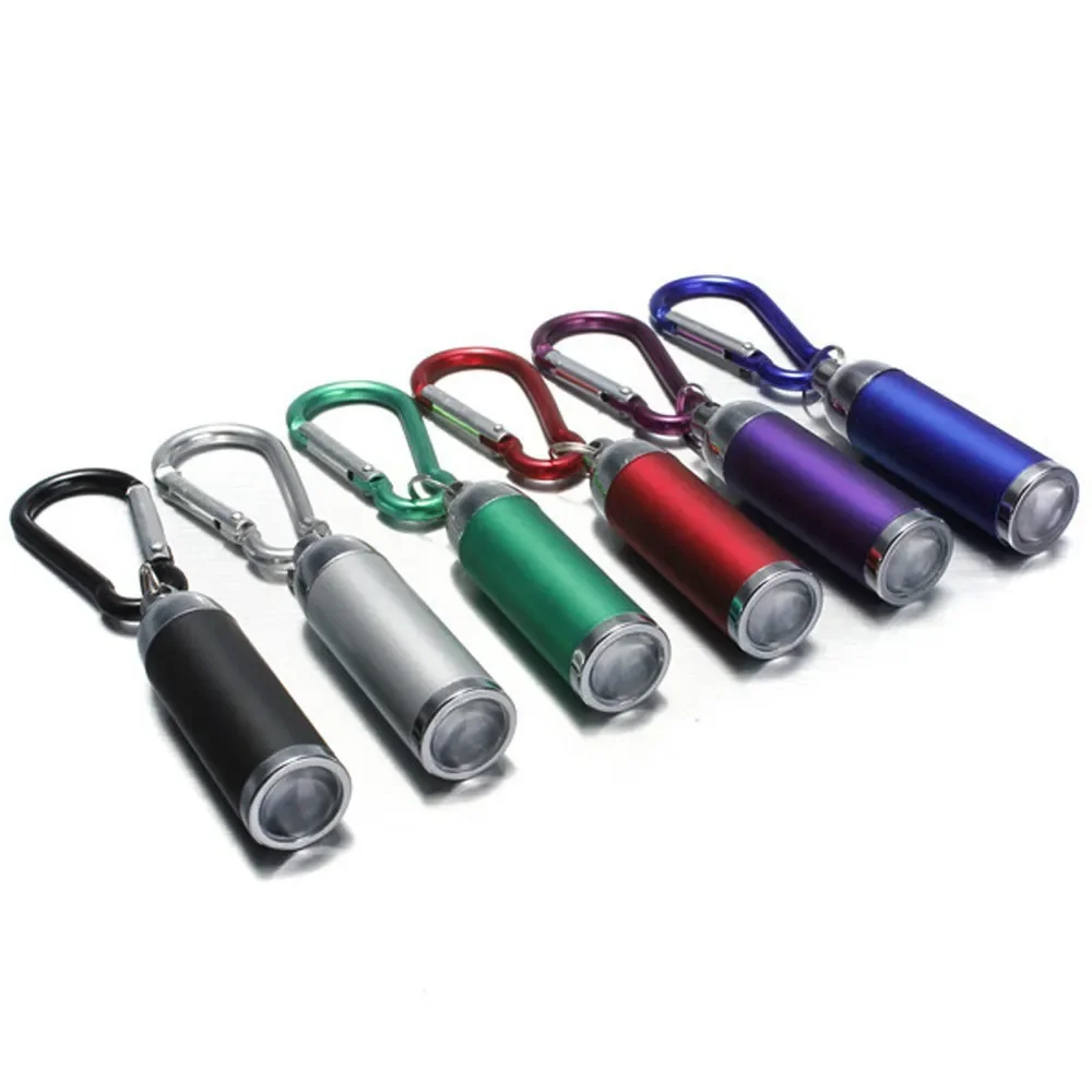 Mini LED Flashlight Torch Keychain Keyring Key Chain Ultra Bright Portable For Camping Outdoor Travel Tools Hiking Accessories