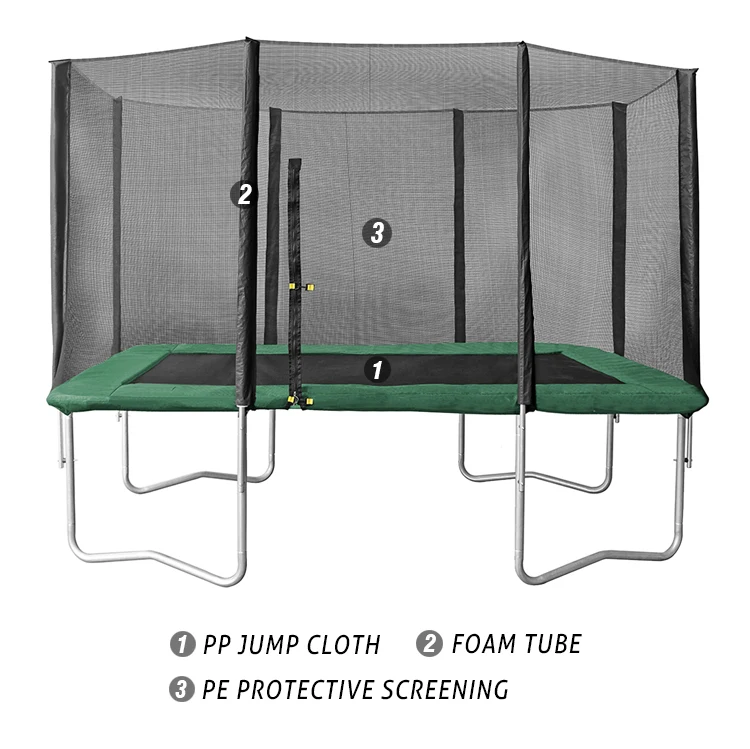 Outdoor  Fitness Trampoline Large Square Rectangle Trampoline