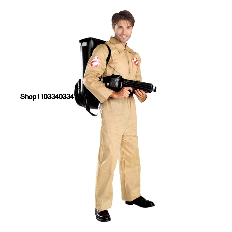 Ghost Busters Cosplay Anime Figure Halloween Costumes for Men Adult Toys Ghost Busters Weaponry Jumpsuits Carnival Suits Clothes