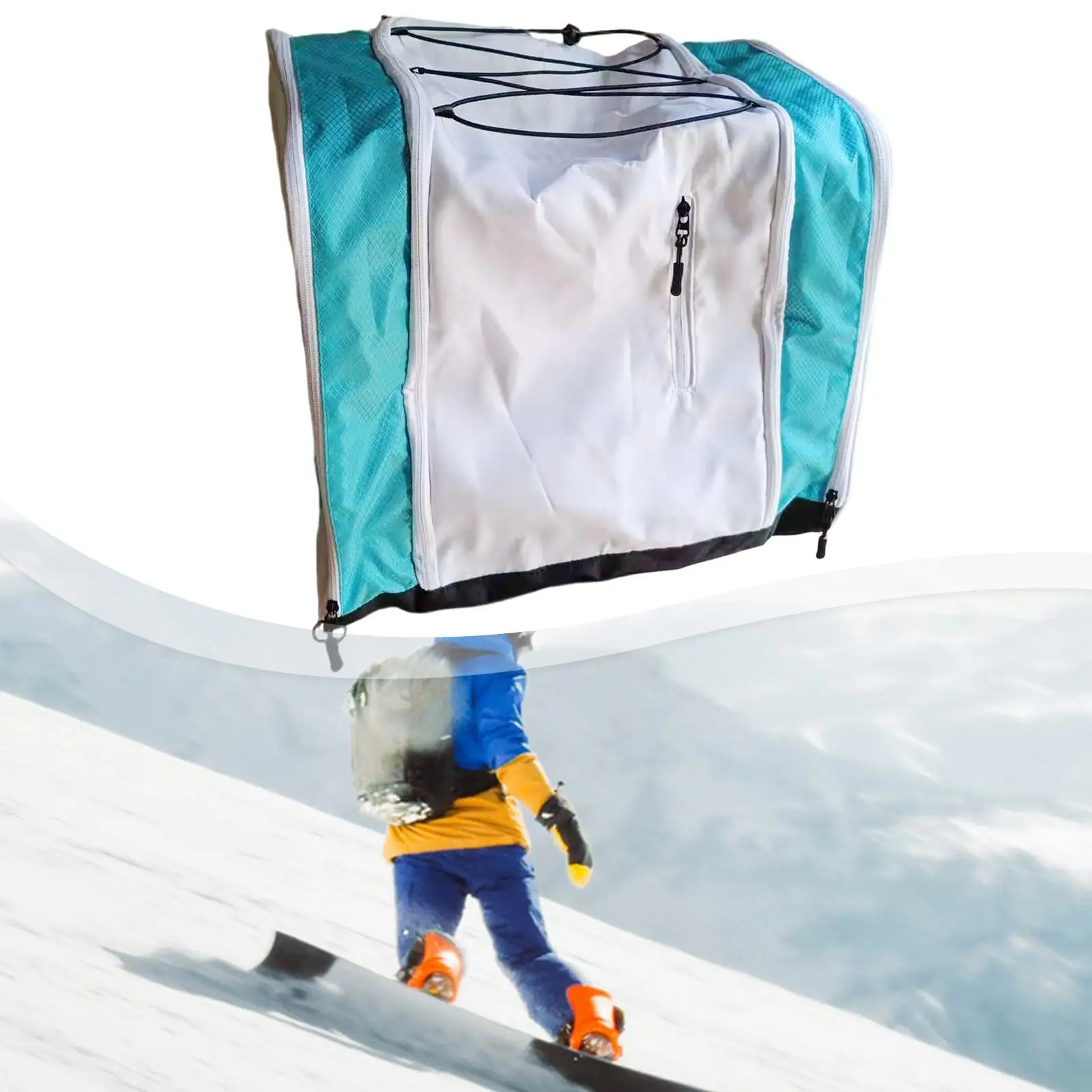 

Водонепроницаемая сумка для лыжных ботинок, вместительный рюкзак для снаряжения с вентиляционными отверстиями для зимних видов спорта и активного отдыха