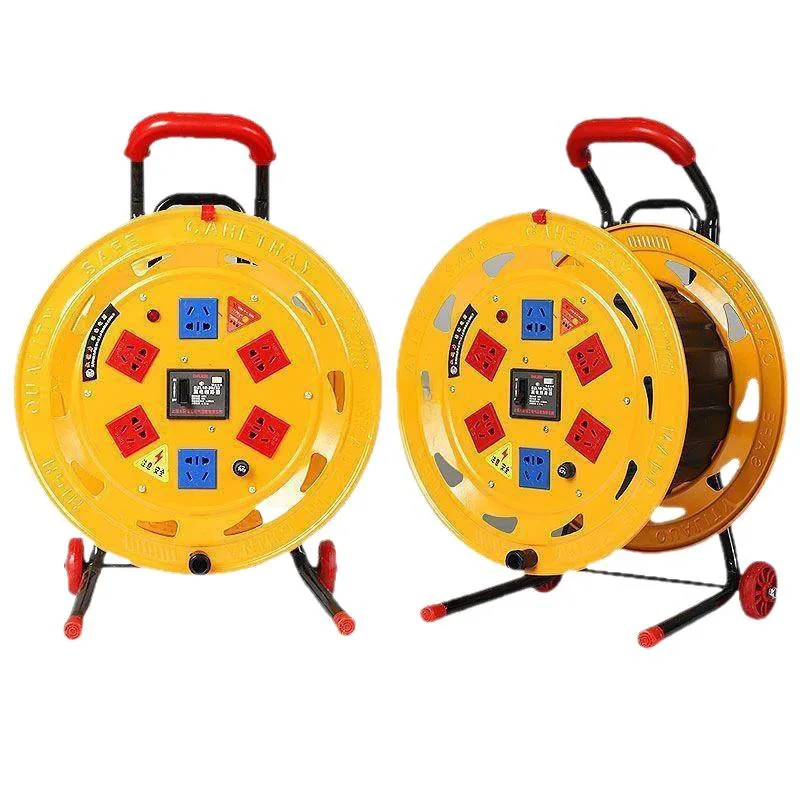 Custom Industrial & Construction Cable Reel 10A/16A 250V/380V 20/30/50 M Leakage Protection