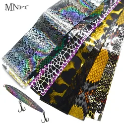 MNFT 10Pcs/Pack Fish Scale Lure Colored Laser Paper Film None Sticker Jig Hard Bait DIY Fishing Lure Accessories