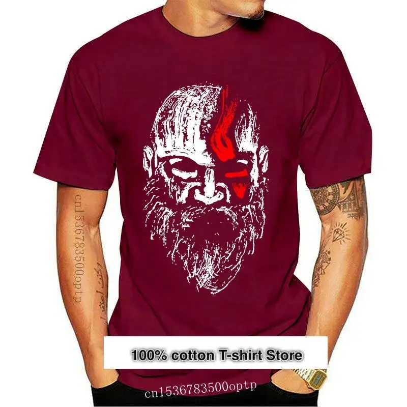 Camiseta de Dios de la guerra Unisex, camisa negra para hombre mayor, Kratos, Gaming, Geek, nueva