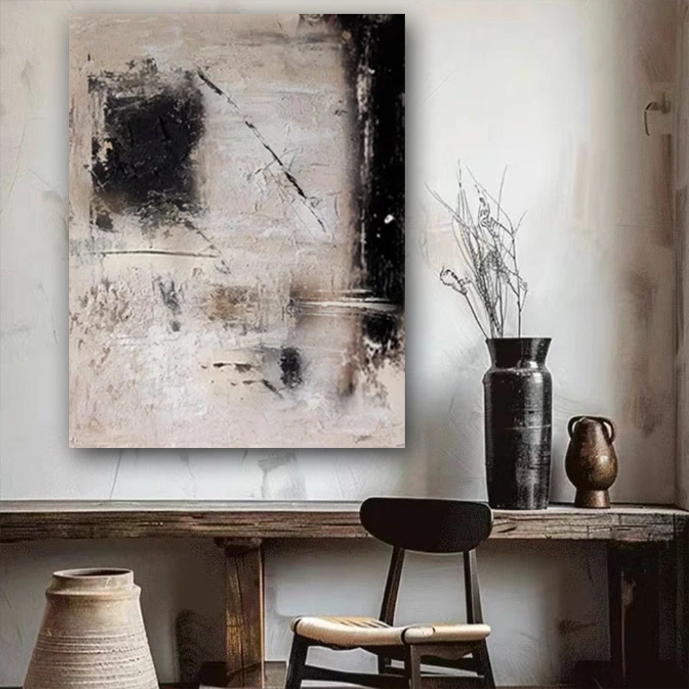 

Canvas Home Decor Paintings Handmade Abstract Oil Painting Colored Line Wall Art For Home Decor Cuadros Large Canvas Sofa Decor