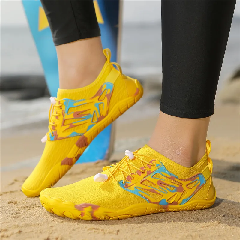 2026 New Five Finger Wading Shoes for Women Men Barefoot Swimming Aqua Shoes Quick Dry Unisex Indoor Fitness Yoga Training Shoes