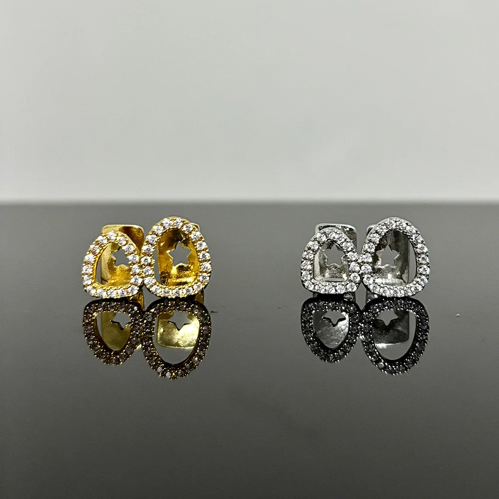 RACHELZ الهيب هوب مزدوجة الجوف كامل تشيكوسلوفاكيا حجر الأسنان قبعات للنساء الرجال الشرير الزركون الأسنان Grillz مجوهرات تأثيري شوايات الأسنان