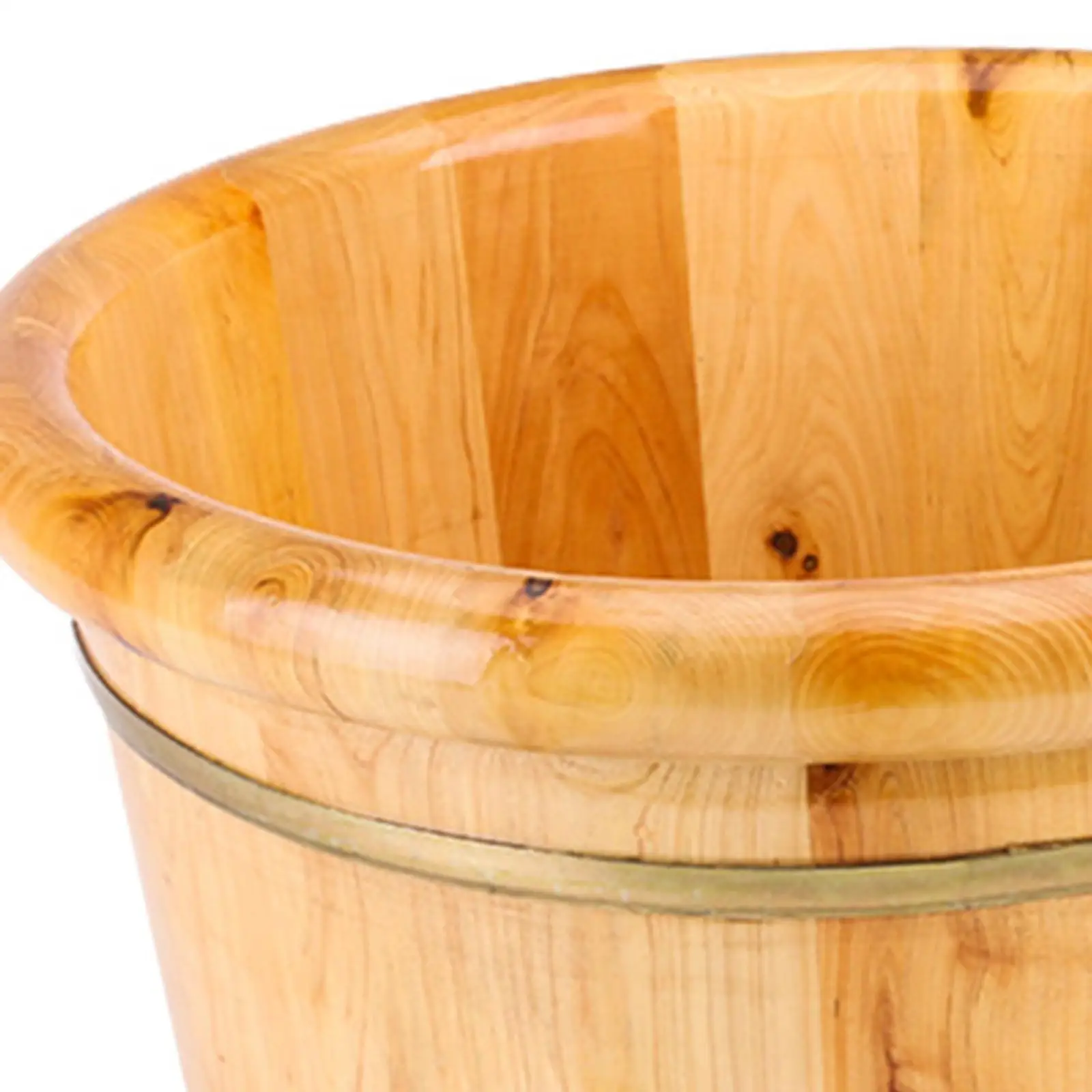 Wood Foot Bath Laundry Tub Comfortable SPA Washing Bowl Bucket Foot Soaking Bath