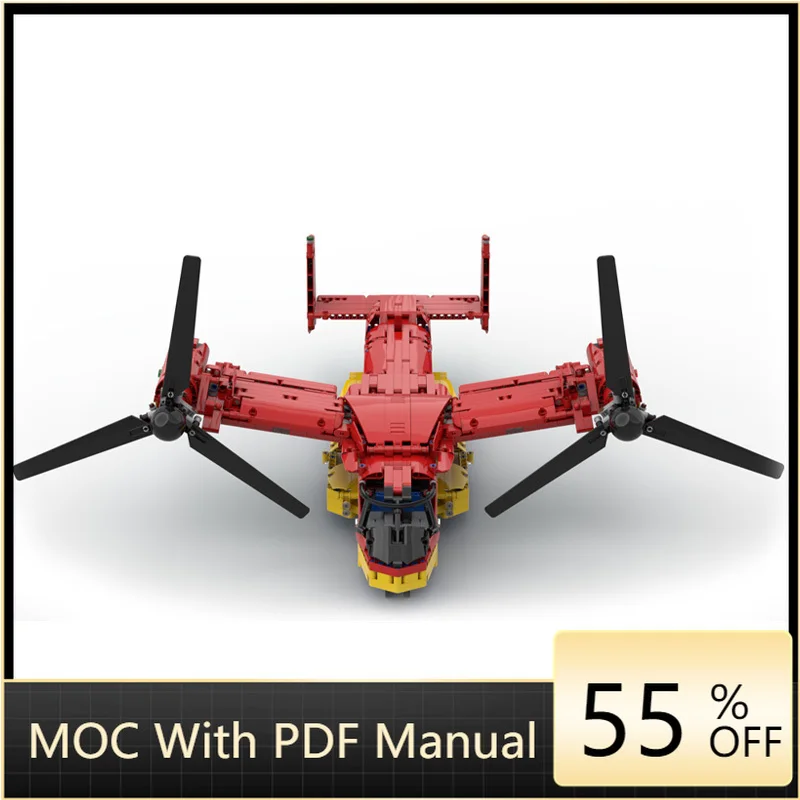 

New 1899 Parts Model MOC Building Bricks Special V-22 Technology Block Birthday Christmas Gift Toys DIY Sets For Children Adult