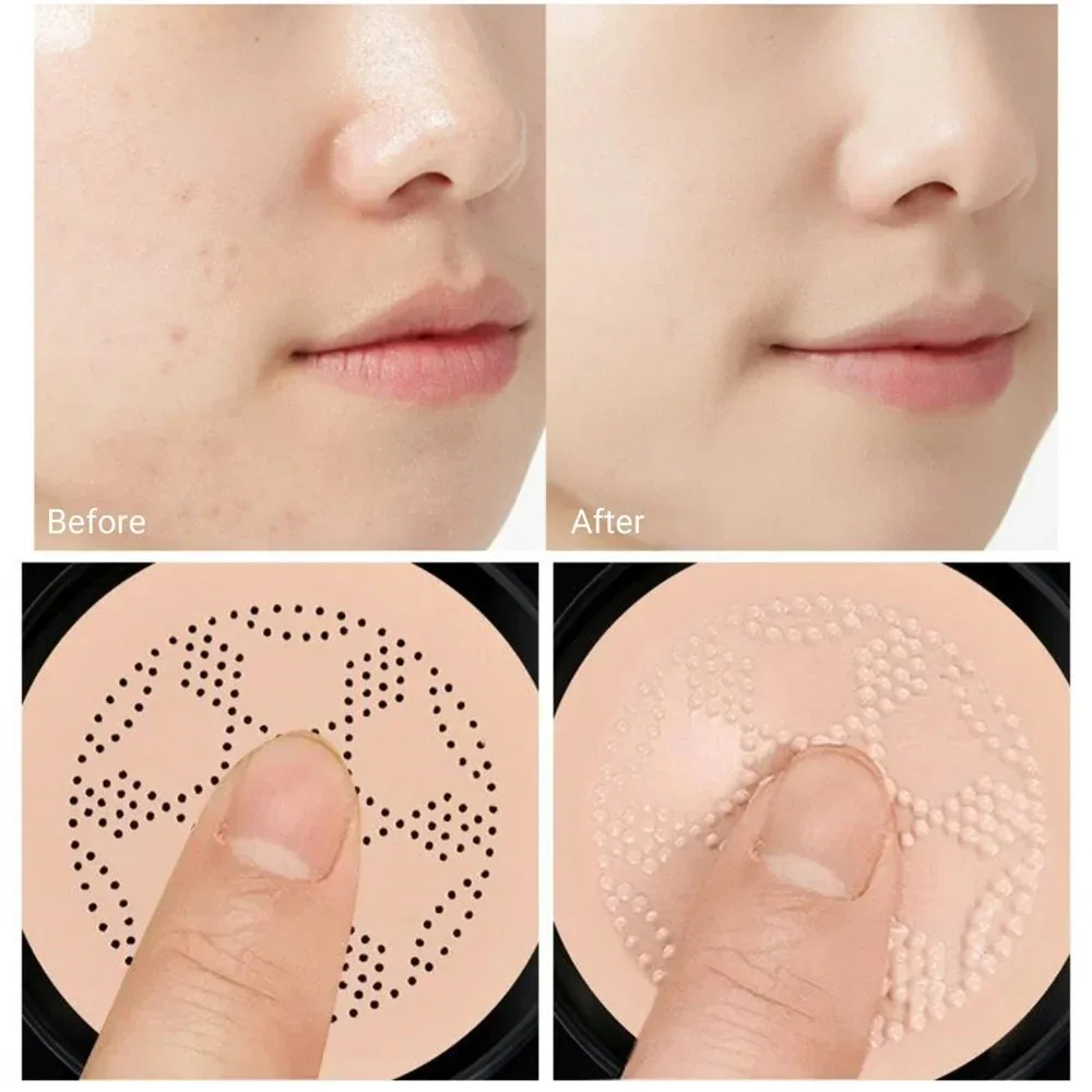 CC Cream Magic Foundation Mushroom Head Air Cushion Waterproof Brighten Foundation Cream Women Base Makeup Face Korean Cosmetics