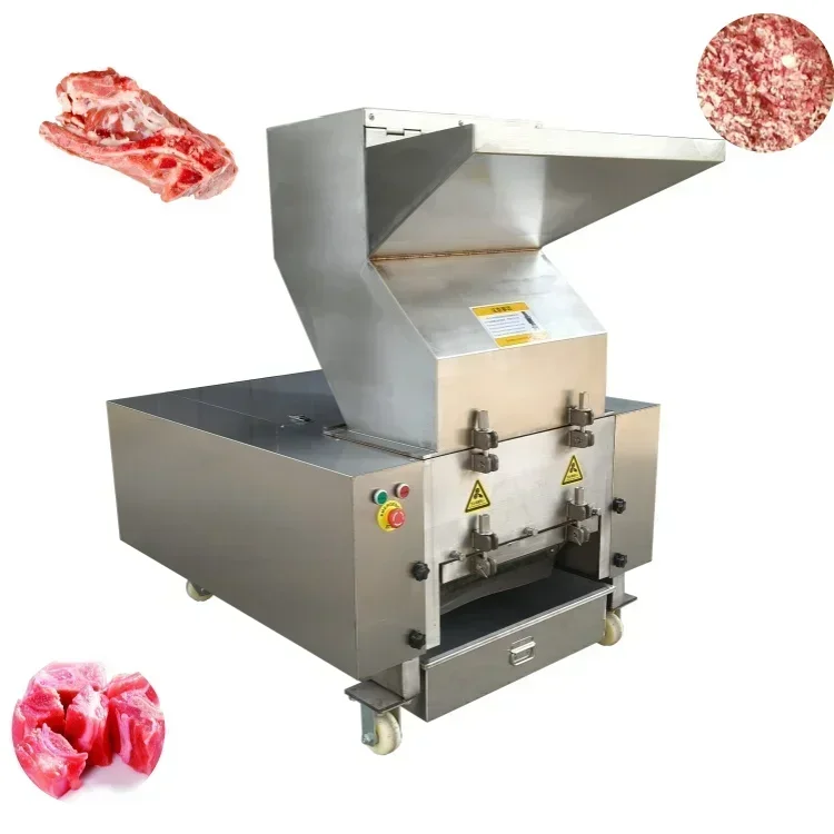 Hot sale Pork Chicken Beef Animal Meat Bone Crusher Cutter Grinder Machine With Good Quality