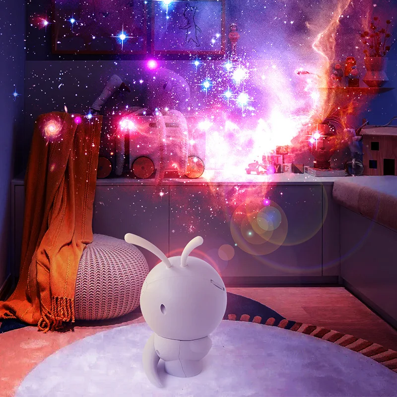 2023 Projection Lamp Star Projector Nightlight Bedroom Starry Atmosphere Small Desk Lamp Alien Ornaments Gifts For Children