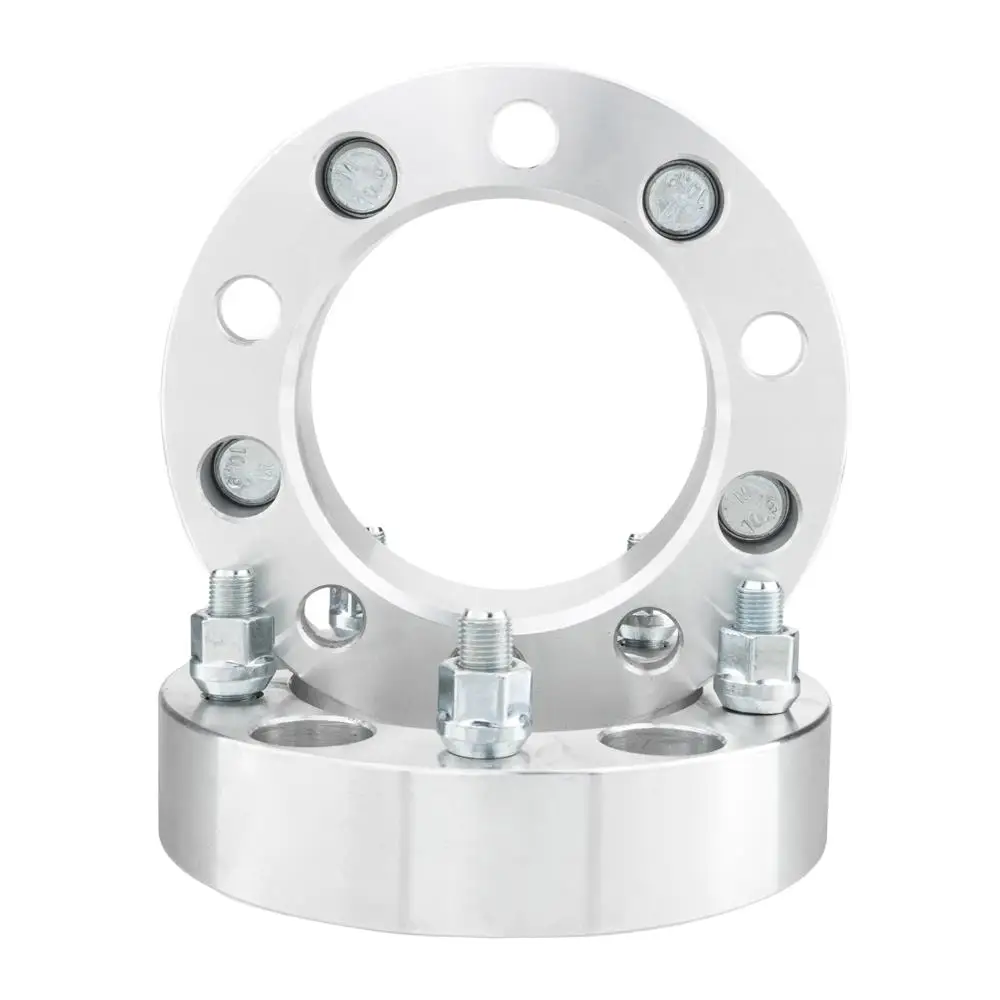 

2pcs Professional Hub Centric Wheel Adapters for Jeep 1964-1986 Ford 1966-2006 Dodge 1977-2001 Silver