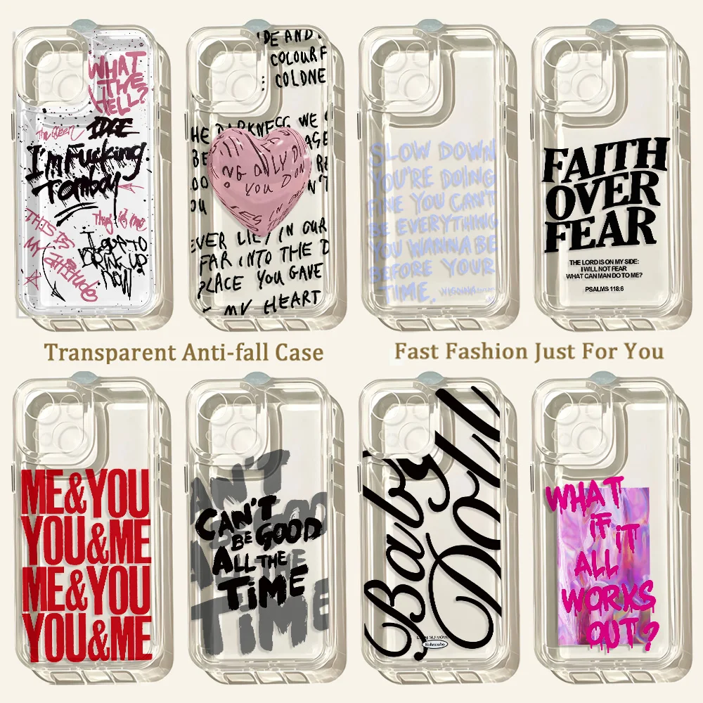 Fashion English Letter HOT Phone Case For Samsung Galaxy A37 A57 A16 A07 A17 A36 A26 A56 A55 A35 A54 A24 A14 A06 A05 A13 4G 5G