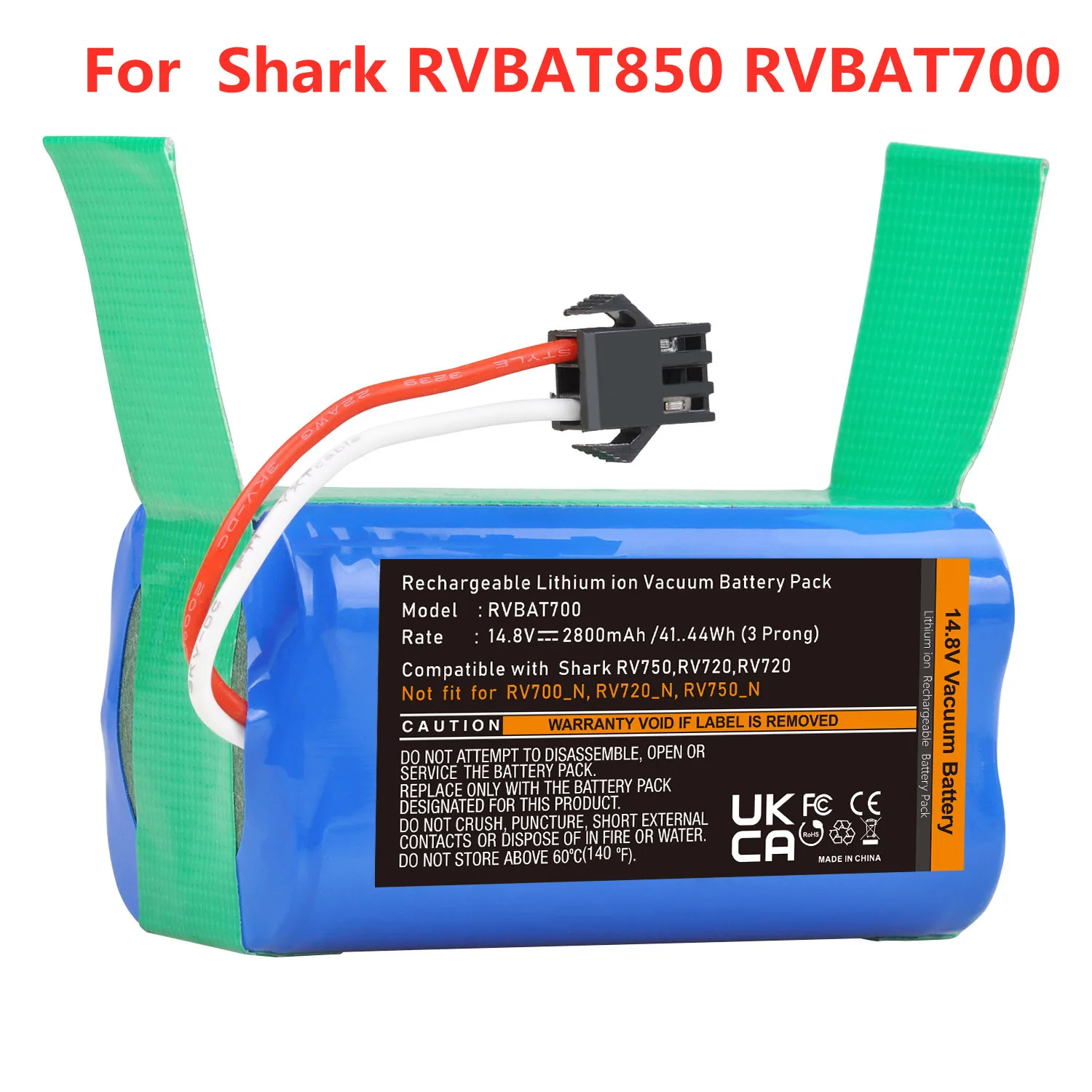 

RVBAT700 RVBAT850 Rechargeable Battery for Shark RVbat700 RV720 RV725 RV750 RV700 RV700_N RV720_N RV761 RV850 RV871 RV750_N