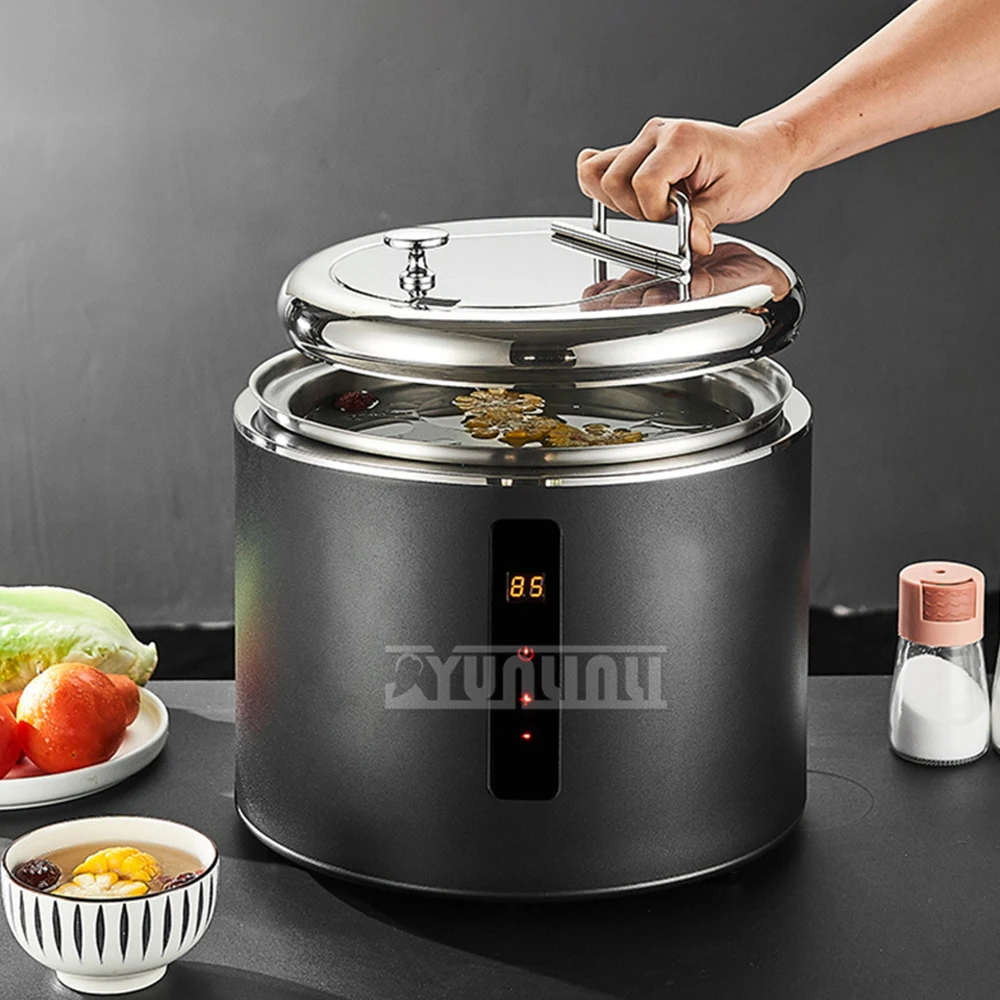 304 Stainless Steel Buffet Thermos Soup Pot Commercial Buffet Insulation Pot Electric Heating Machine