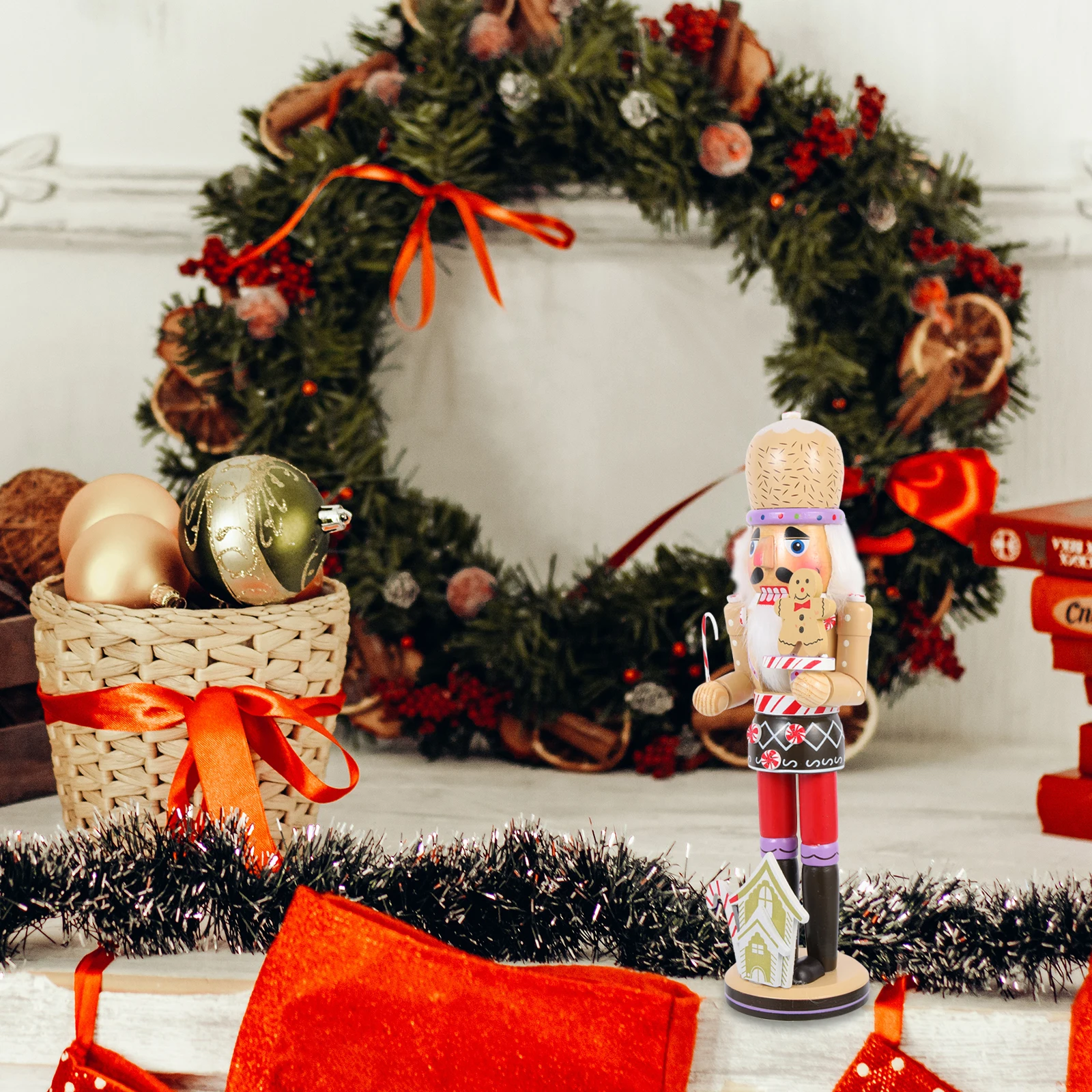 

Desktop Nutcracker Decor Wooden Christmas Ornaments Festive Holiday Cheer Xmas Wood Nutcrackers Christmas Gift Nutcrackers