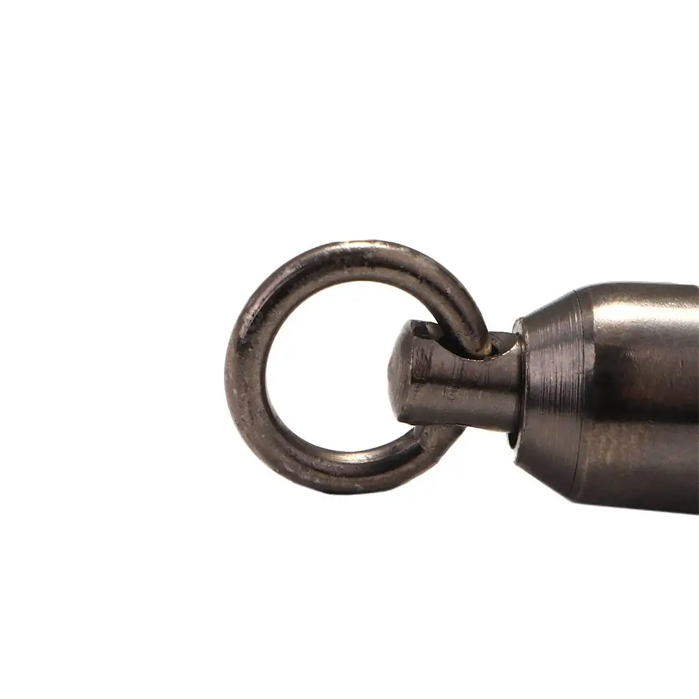 

Super Strong 10pcs With Double Rings Rolling Barrel Stainless Steel Fishing Connector Ball Bearing Swivel Ring Solid Ring