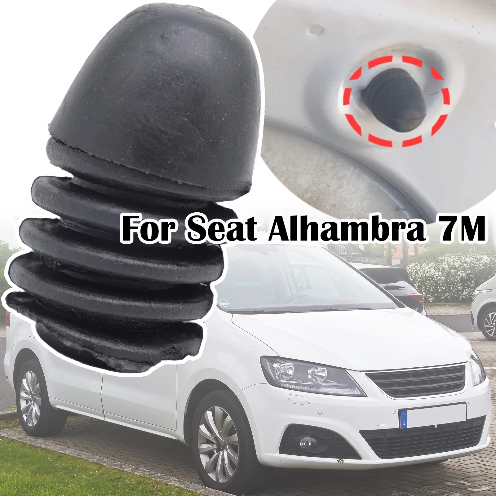 

For Seat Alhambra 7M VW Sharan Car Front Engine Bonnet Hood Bonnet Shock-absorbing Cushion Rubber Buffer 1995 1996 1997 - 2010