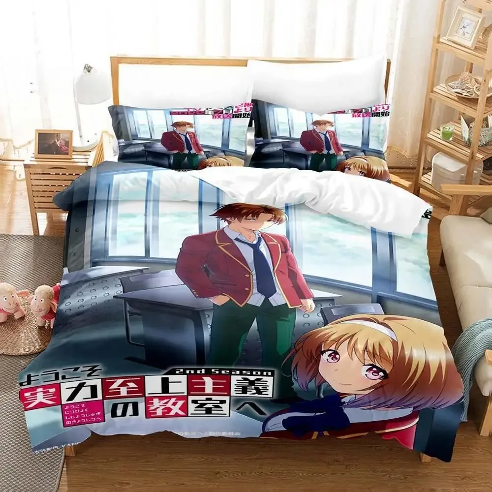 

Classroom of the Elite Bedding Set Single Twin Full Queen King Size Bed Set Adult Kid Bedroom Duvet cover Sets 3D Printing Anime