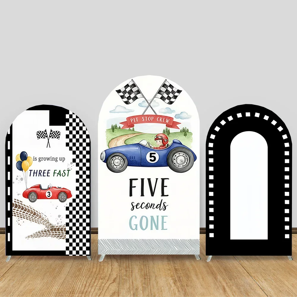 

Race Car Fast Boy Birthday Decoration Arch Cover Backdrop 2nd Birthday Party Decor Baby Shower Arch Cover Photo Background