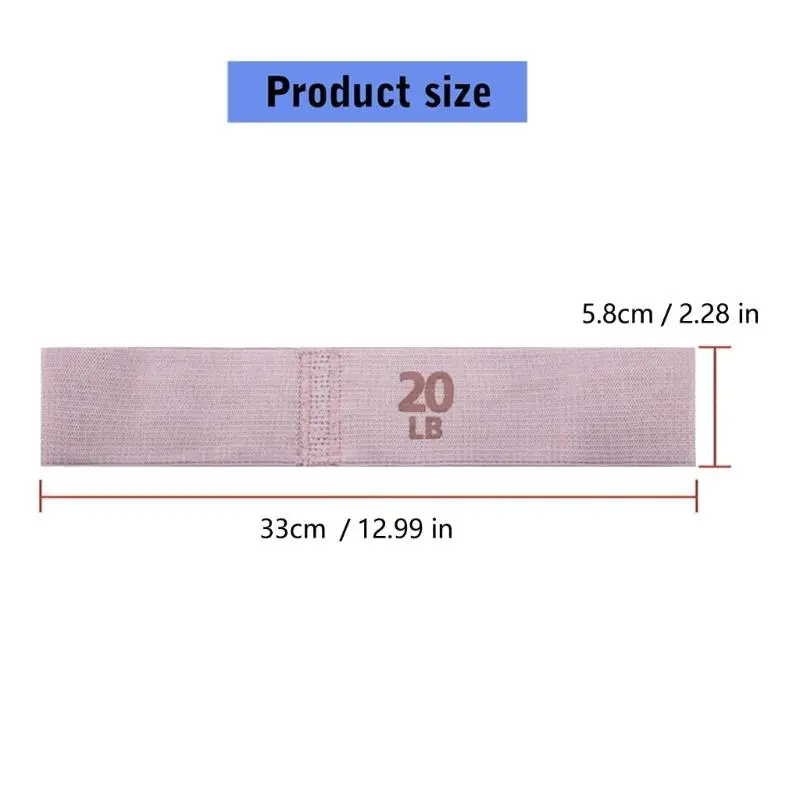 652F حلقة تمرين محبوكة لتمارين البيلاتيس والقرفصاء والورك 5 مستويات مقاومة