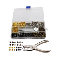 360pcs Double Cap Leather Rivets With Fixing Tool Kit