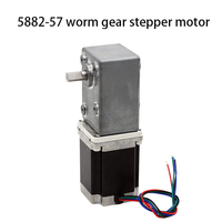 MAX 250kg.cm 57 stepper reducer motor 5882-57 worm gear right angle all metal gearbox drive high torque motor