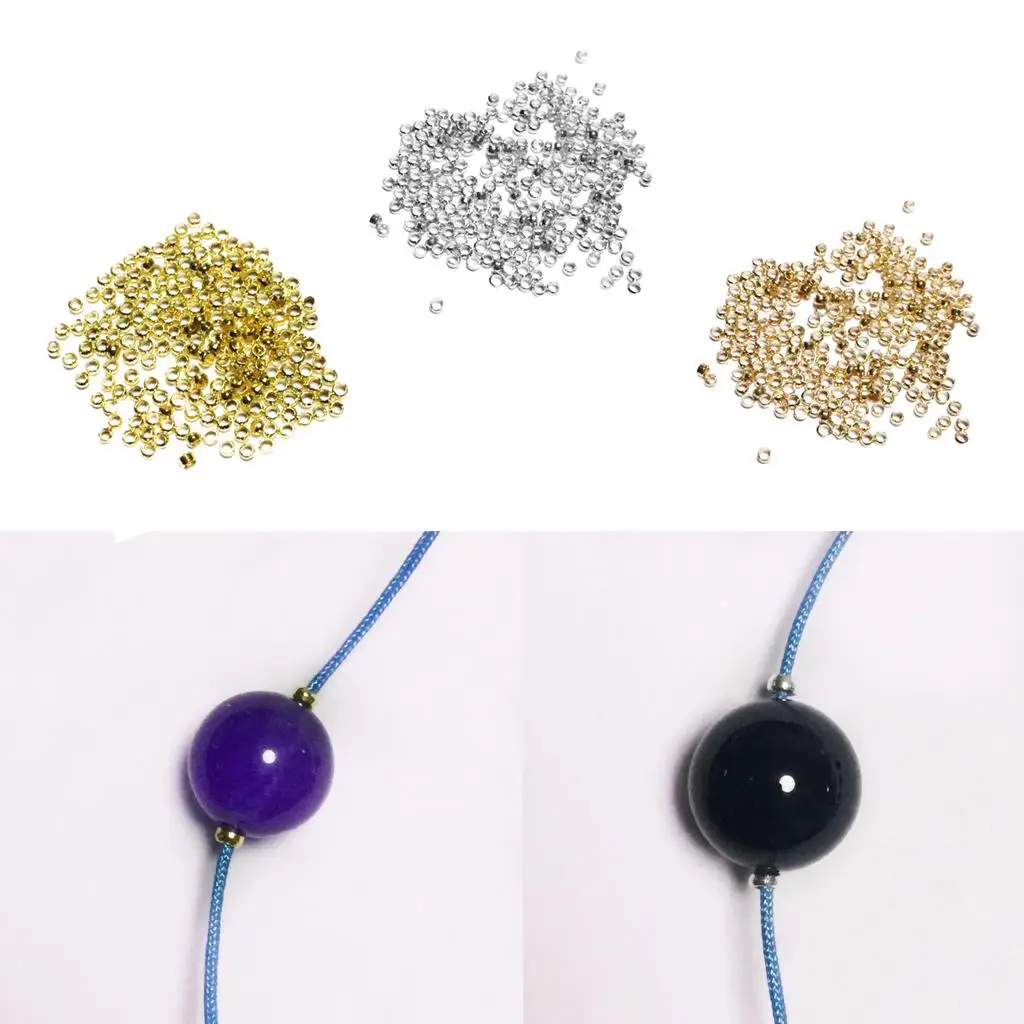 Iron Stopper Beads Charms for DIY Jewelry Making Necklace Bracelet Choker Bead Findings Accessories