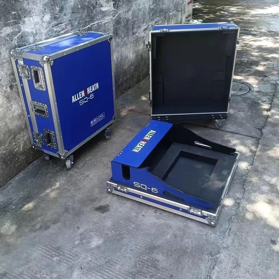 

Allen Heath Allen SQ6 Blue Mixer Air Case with Side Guard Performance Transport Cabinet