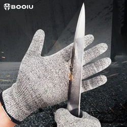 BOOIU Anti-cut Gloves Work Protection Gloves Kitchen Construction Glass Anti-cut Injury Resistant Self Defense Tactical Glove
